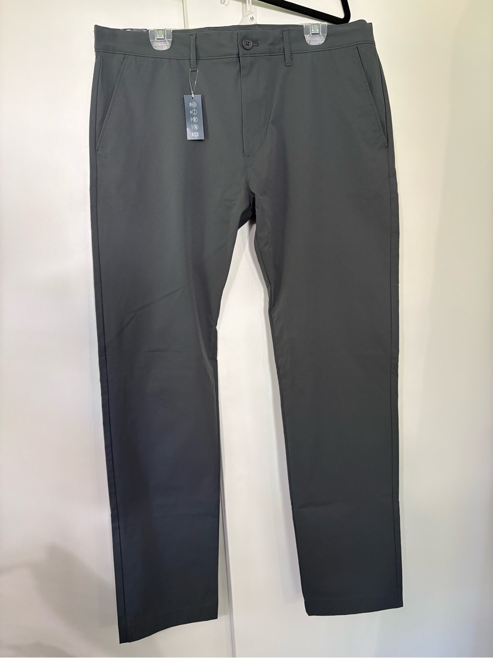 NWT J. Crew Men's W36/L34 Classic Straight Leg Slim Charcoal Chino Flex Pants